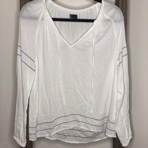 White Sheer Summer Blouse